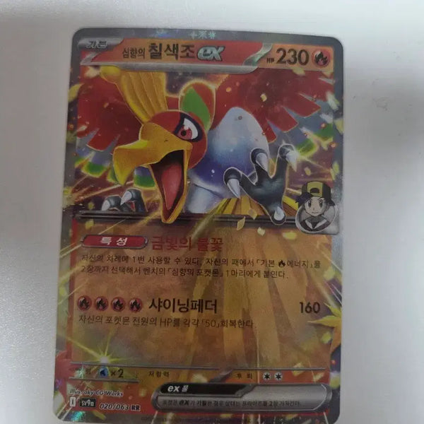 [BUNJANG] Simhyang's Rainbow Bird EX Pokemon Card / 심향의 칠색조 EX 포켓몬 카드