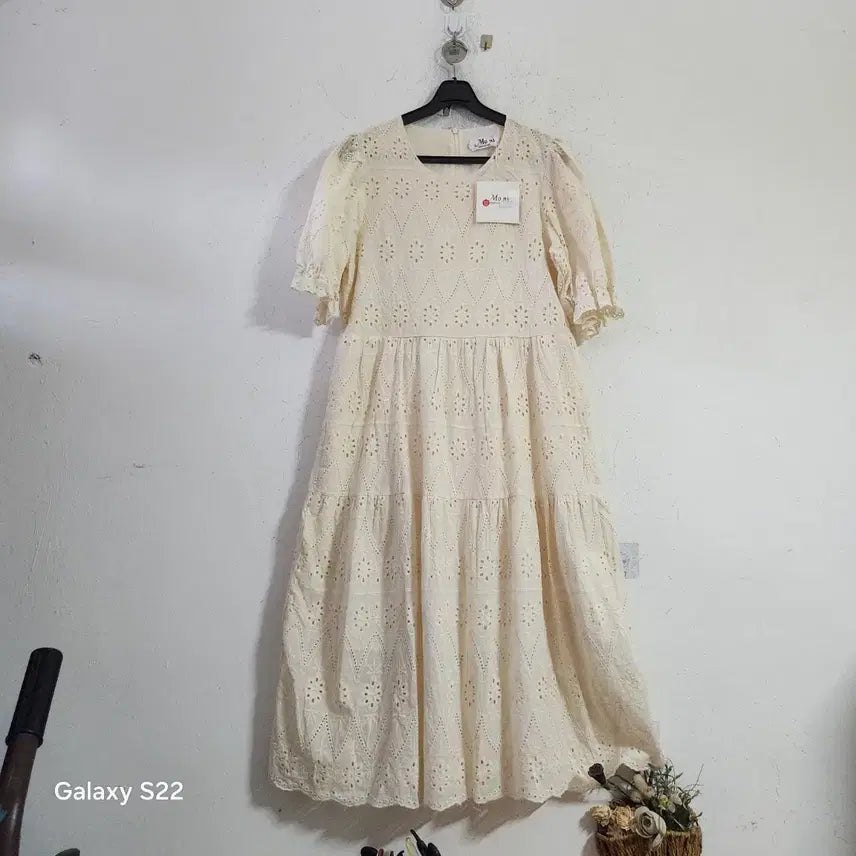 [BUNJANG] Moni Ivory Lace Long Dress / 모니 원피스 아이보리 레이스 롱 원피스