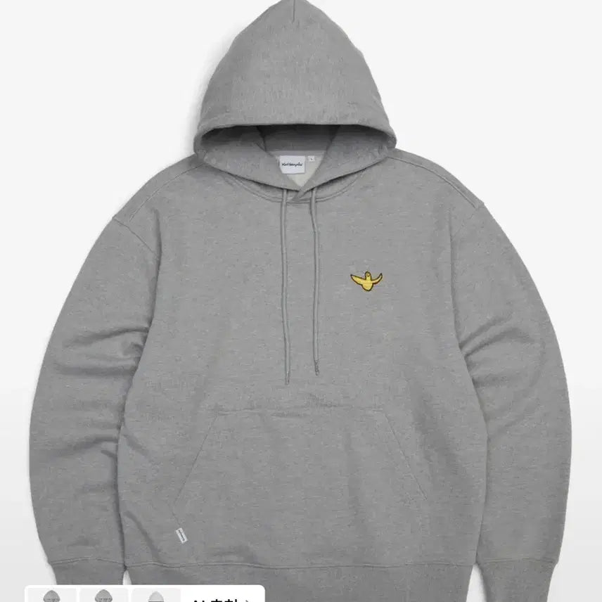 [BUNJANG] Mark Gonzales WRISEN Angel Applique Sweat Hoodie Grey / 마크곤잘레스 와릿이즌 엔젤 와펜 스웨트 후디 그레이 회색