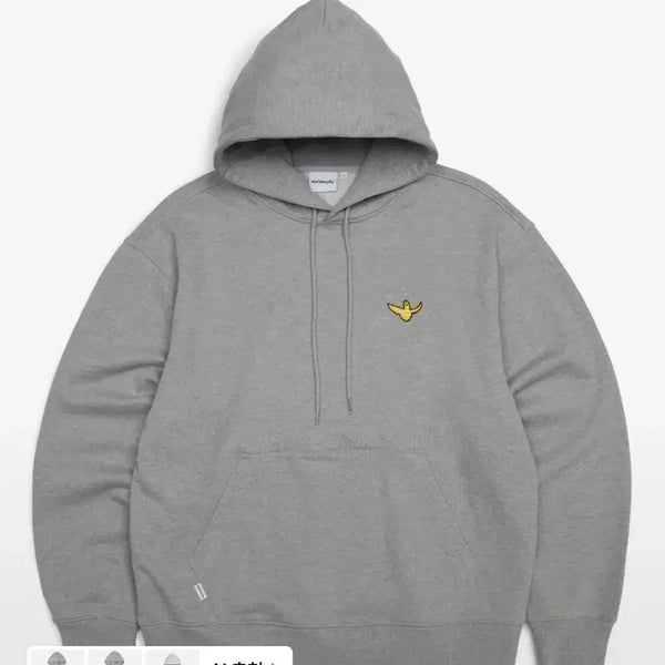 [BUNJANG] Mark Gonzales WRISEN Angel Applique Sweat Hoodie Grey / 마크곤잘레스 와릿이즌 엔젤 와펜 스웨트 후디 그레이 회색