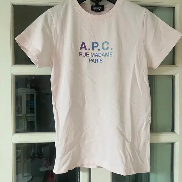 [BUNJANG] A.P.C. Short Sleeve T-Shirt Pink Size M / A.P.C. 핑크 반팔티 M