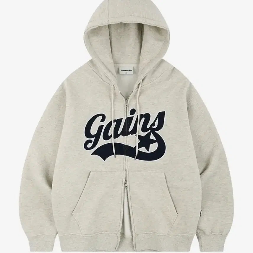 [BUNJANG] Gainsborough Hoodie Zip-up Beige Oatmeal / 게인스보로 후드집업 베이지 오트밀