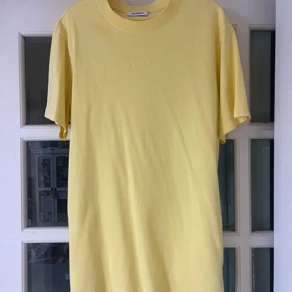 [BUNJANG] Sandro Yellow Short-Sleeve T-Shirt M / (정품)산드로 옐로우 반팔티M