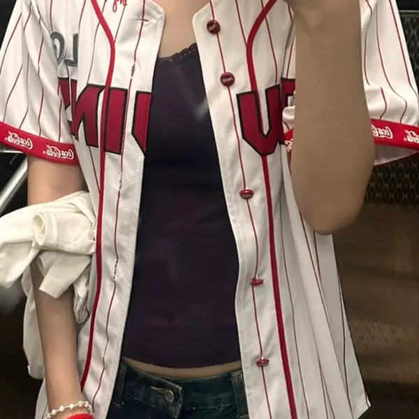[BUNJANG] LG Twins Coca-Cola Collaboration Uniform - Moon Bo-kyung Marked - Size 90 / 엘지트윈스 lg twins 코카콜라 유니폼 팔아요(문보경 마킹/급전)
