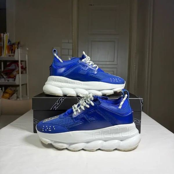 [BUNJANG] Versace Chain Reaction Mesh Rubber Sneakers / [40.5사이즈]베르사체 체인 리액션 메쉬 러버 스니커즈
