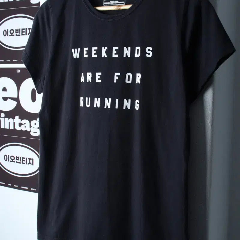 [BUNJANG] New Balance Lettering Aging Black T-Shirt / W(L) 뉴발란스 반팔 티셔츠 레터링 에이징 블랙 올드스쿨-H36808