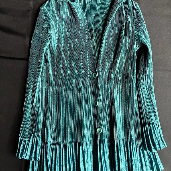 [BUNJANG] Issey Miyake A-POC INSIDE Jacquard Pleats Flare Jacket / 2011 이세이 미야케 A-POC INSIDE 자카드 플리츠 플레어재킷