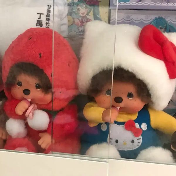 [BUNJANG] Hello Kitty & Ichigo Monchhichi Doll Bundle Set / 헬로키티 & 이치고 몬치치 인형 일괄판매