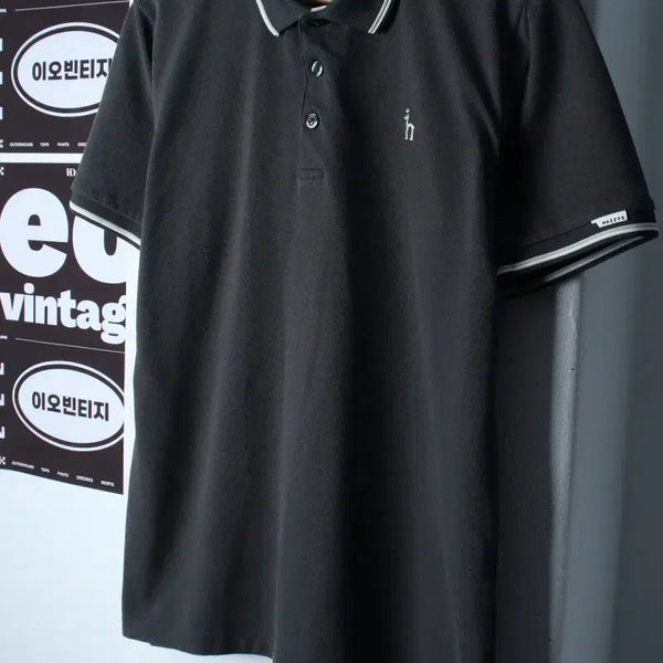 [BUNJANG] Hazzys Short Sleeve Collar T-Shirt Golf Functional Small Logo / (L-XL) 헤지스 반팔 카라 티셔츠 골프 기능성 스몰로고-H36749