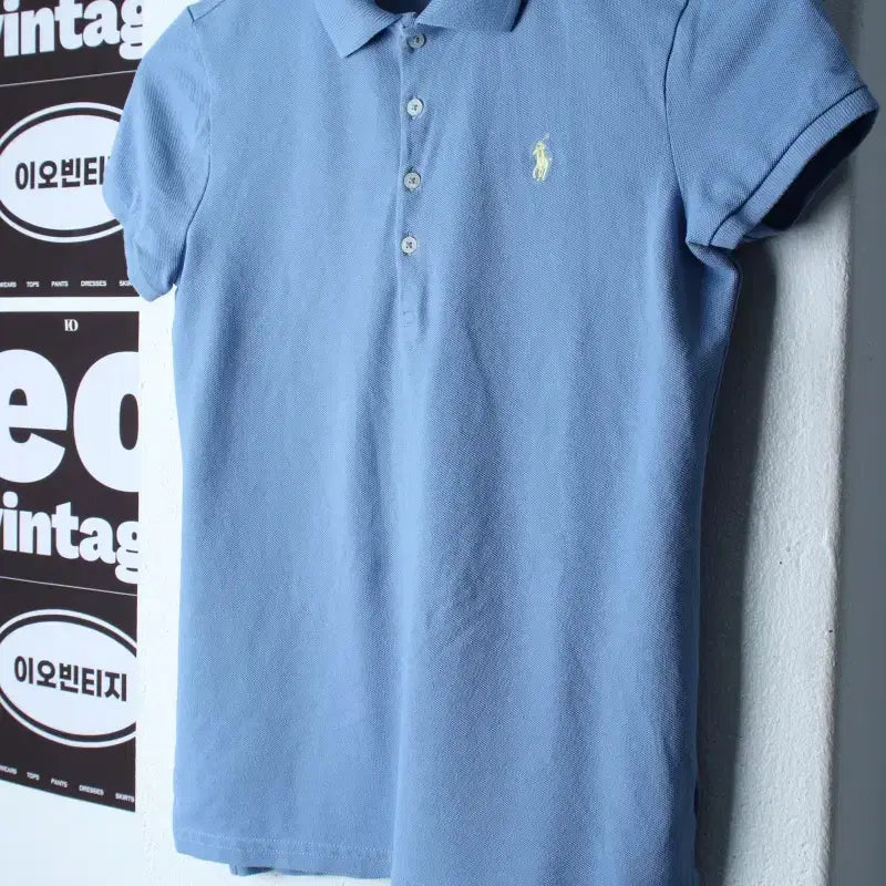 [BUNJANG] Polo Ralph Lauren Kids Short Sleeve Collar T-shirt, Light Blue / (F) 폴로 랄프로렌 반팔 카라 티셔츠 아동 키즈 연블루-H36753
