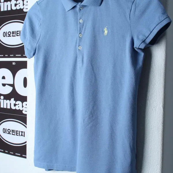 [BUNJANG] Polo Ralph Lauren Kids Short Sleeve Collar T-shirt, Light Blue / (F) 폴로 랄프로렌 반팔 카라 티셔츠 아동 키즈 연블루-H36753