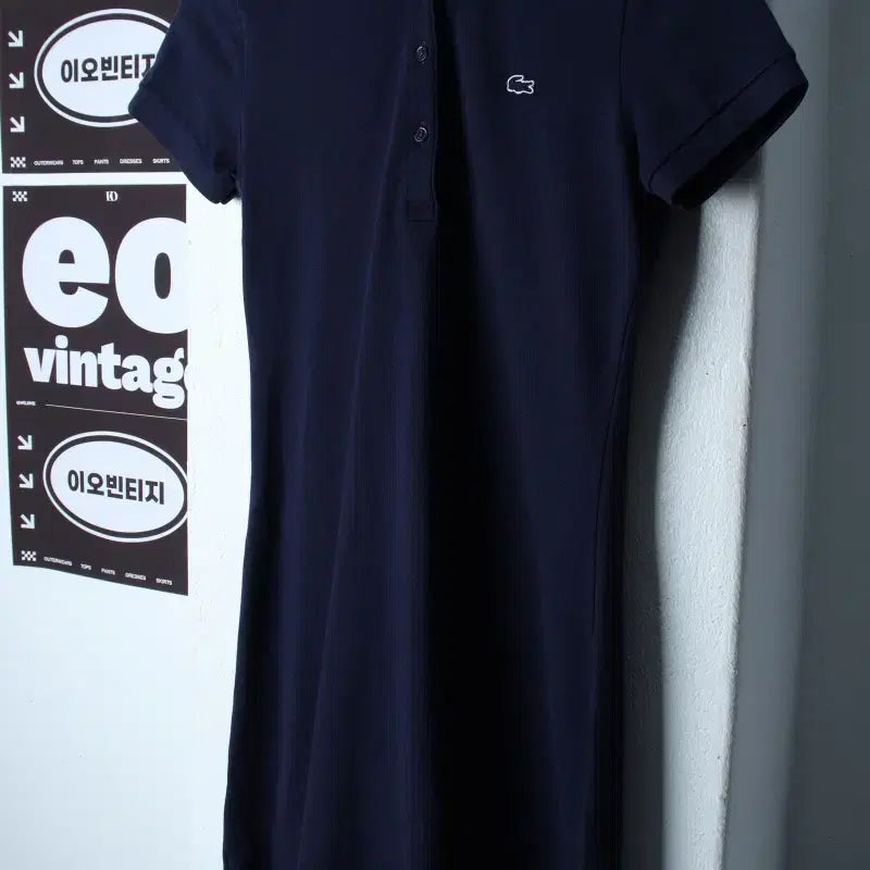 [BUNJANG] Lacoste Short Sleeve Polo T-Shirt Dress / W(M-L) 라코스테 반팔 카라 티셔츠 원피스 드레스-H36754