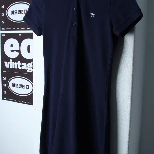 [BUNJANG] Lacoste Short Sleeve Polo T-Shirt Dress / W(M-L) 라코스테 반팔 카라 티셔츠 원피스 드레스-H36754