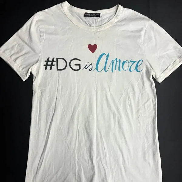 [BUNJANG] Dolce & Gabbana DG is Amore T-Shirt / 돌체앤가바나 DG IS Amore 티셔츠