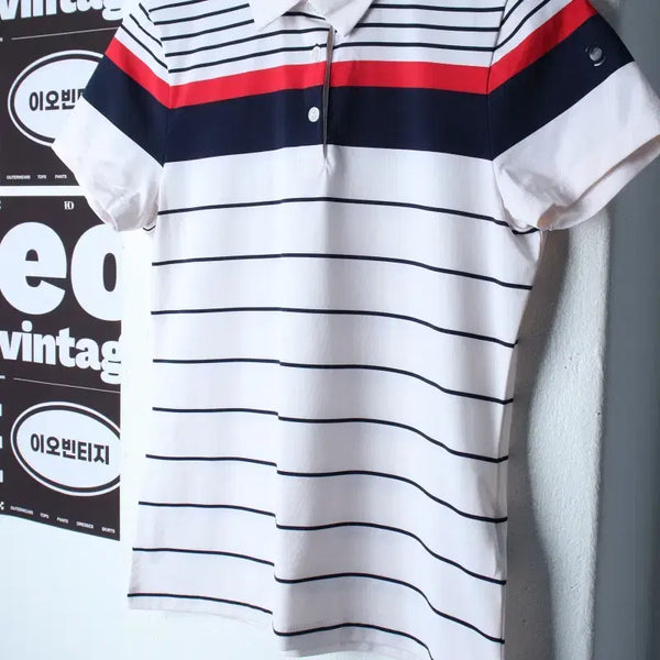 [BUNJANG] W.Angle Short-Sleeve Collar T-Shirt (Golf Functionality) / W(M-L) 와이드앵글 반팔 카라 티셔츠 골프 기능성-H36761