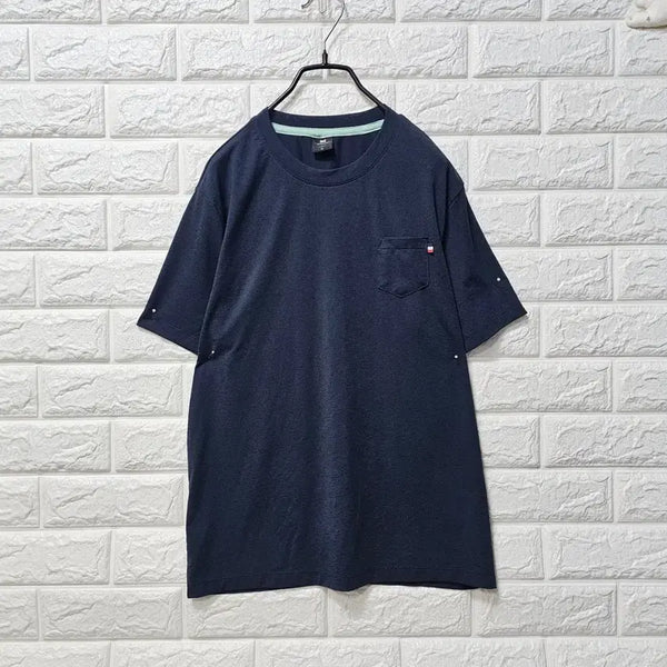 [BUNJANG] Navy Basic Short Sleeve T-Shirt / 네이비반팔 티셔츠