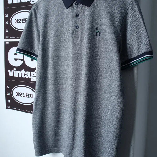 [BUNJANG] Hazzys XL Short-Sleeve Collar T-shirt Golf Functionality Small Logo / (XL) 헤지스 반팔 카라 티셔츠 골프 기능성 스몰로고 마-H36763