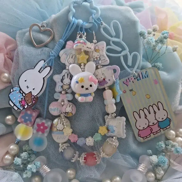 [BUNJANG] Miffy Character Handmade Keychain / 미피 캐릭터 키링 열쇠고리 수제 액세서리
