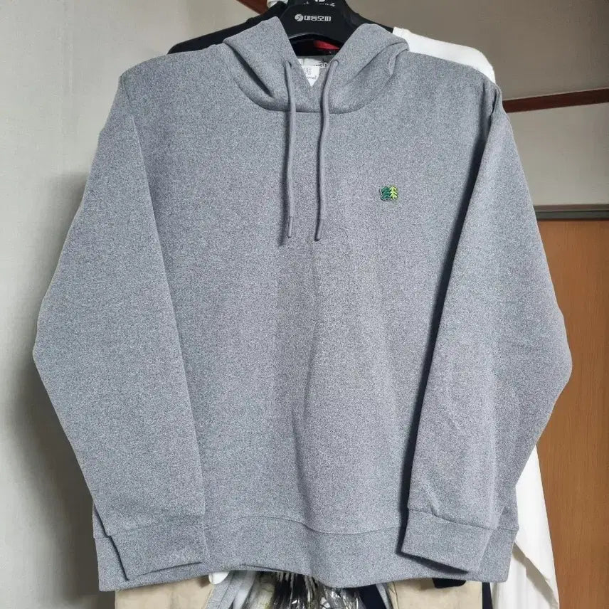 [BUNJANG] Kolon Sport Gray Hoodie T-Shirt Size 100 / (택만 제거한 새옷)코오롱스포츠 그레이 후드티셔츠 100사이즈