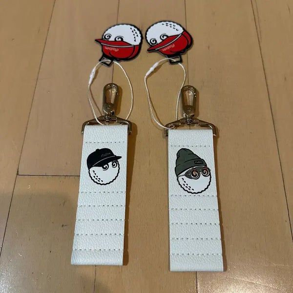 [BUNJANG] Malbon Golf Ball Keyring & Tee Holder Set (2 pcs) / 말본 골프공 키링 티꽂이 2개 세트