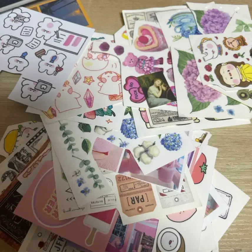 [BUNJANG] Assorted Sticker Bundle for Journaling and Crafts / 제가 사용햇던 스티커 엄청 싸게판매합니다