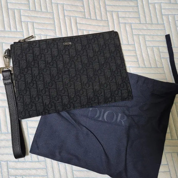 [BUNJANG] Dior Oblique Clutch A5 Black / 디올 오블리크 클러치 A5 (정품)상태A급