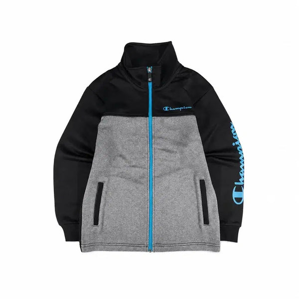 [BUNJANG] Champion JP Big Logo Color Block Track Jacket / Champion JP 빅로고 스카이블루 배색 트랙탑