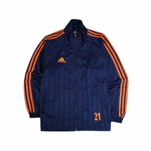 [BUNJANG] Adidas 00s JP Shadow Stripe Track Top Navy/Orange / 00s 아디다스 JP 네이비 오렌지 섀도 스트라이프 트랙탑