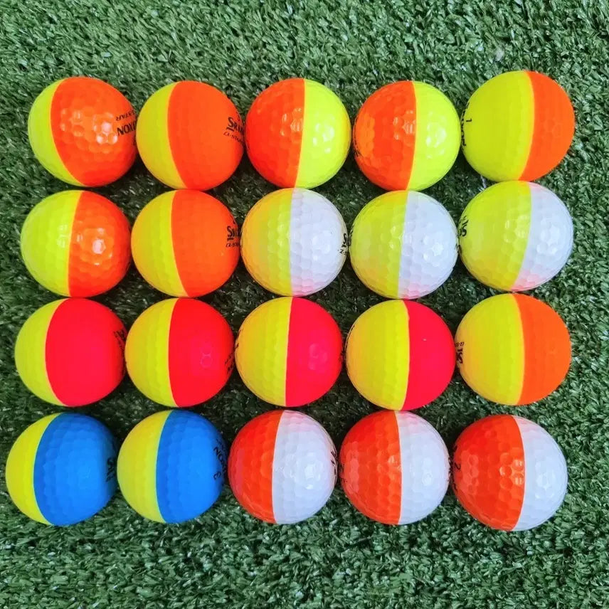 [BUNJANG] Srixon Soft Feel 3-Piece Golf Balls (20-Pack, Grade A/S) / 스릭슨 반반볼 3피스 S/A급 20개 골프공 로스트볼