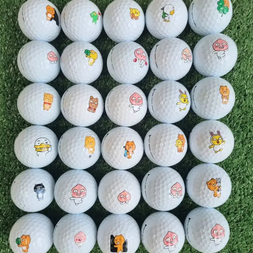 [BUNJANG] Kakao Friends 3-Piece 30 Golf Balls / 카카오프렌즈 3피스 A+/A급 30개 골프공 로스트볼