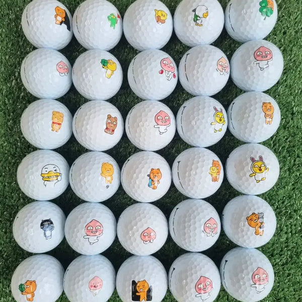 [BUNJANG] Kakao Friends 3-Piece 30 Golf Balls / 카카오프렌즈 3피스 A+/A급 30개 골프공 로스트볼