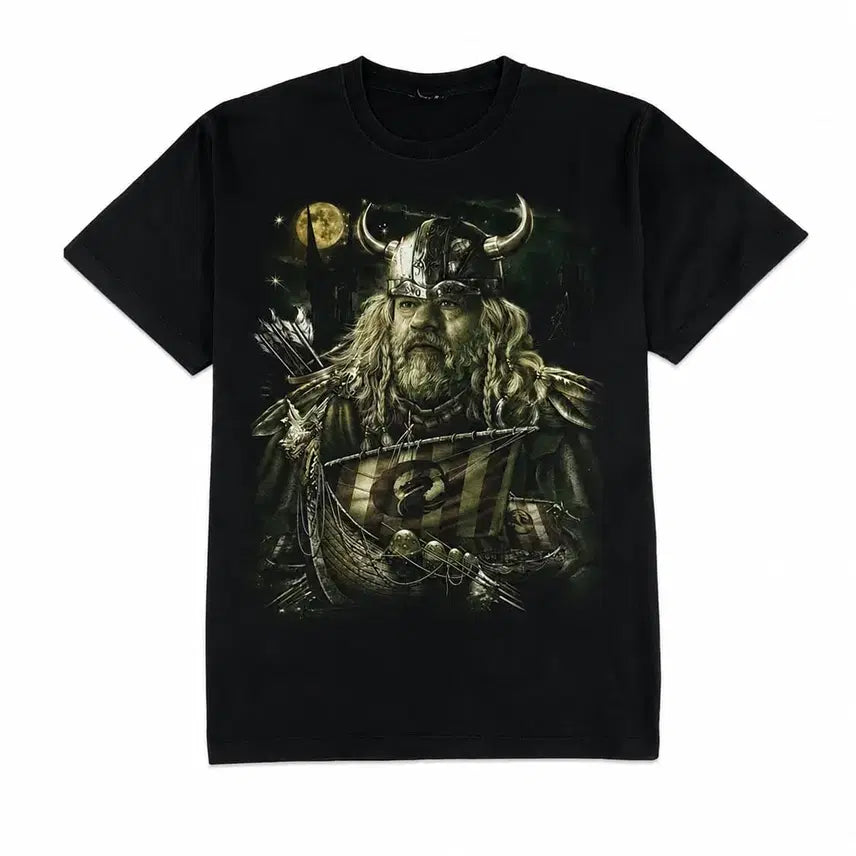 [BUNJANG] Rock Chang Vintage Viking Double-Sided Graphic T-Shirt XL / Rock Chang 락 창 빈티지 바이킹 더블 사이드 그래픽 티셔츠