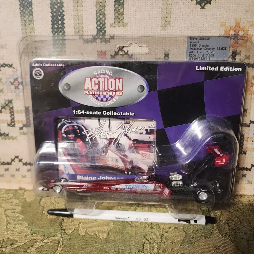 [BUNJANG] 1996 Blaine Johnson Travers Dragster Limited Edition Diecast / 1996 블레인 존슨(Blaine Johnson) 트래버스(Travers) 드래그스터' 한정판 다이캐스트 NHRA 톱 퓨얼 드래그 레이싱 역사에서 유명한 드라이버인 블레인 존슨의