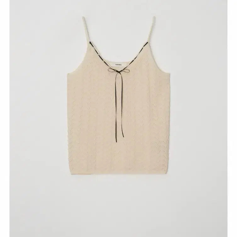 [BUNJANG] Yoonseul Shop Petal Knit Bustier Apricot / 윤슬샵 페탈 니트 뷔스티에 애프리콧