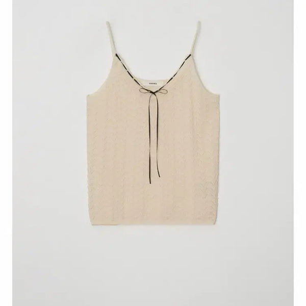[BUNJANG] Yoonseul Shop Petal Knit Bustier Apricot / 윤슬샵 페탈 니트 뷔스티에 애프리콧