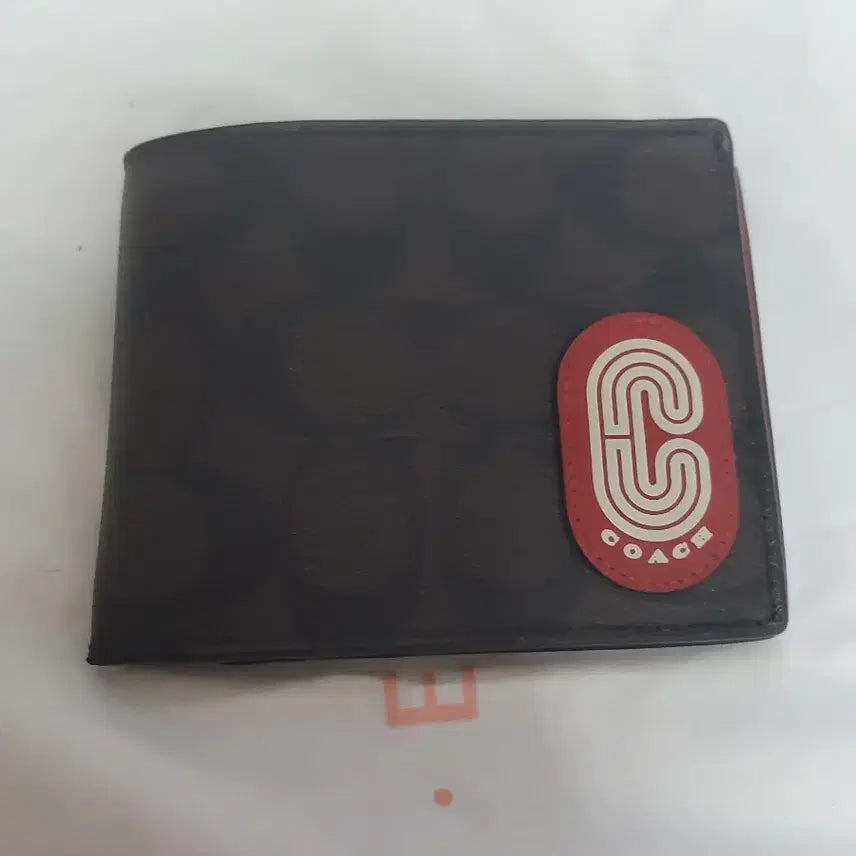 [BUNJANG] Coach Signature Pattern Bi-fold Wallet / 코치 지갑