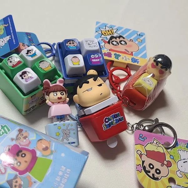 [BUNJANG] Crayon Shin-chan Keycaps Bundle Set / [새상품] 짱구는못말려 짱구 키캡, 유리 키캡 일괄
