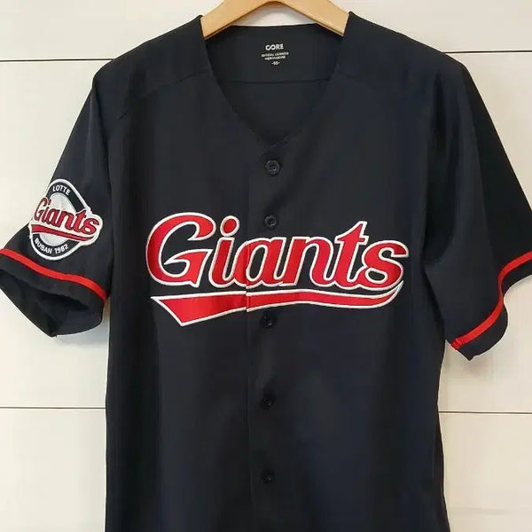 [BUNJANG] Lotte Giants Kim Min-seok Navy Baseball Jersey (Size 95) / 롯데 자이언츠 김민석 유니폼 네이비 95 가슴110탭참조 뒤하단얼룩