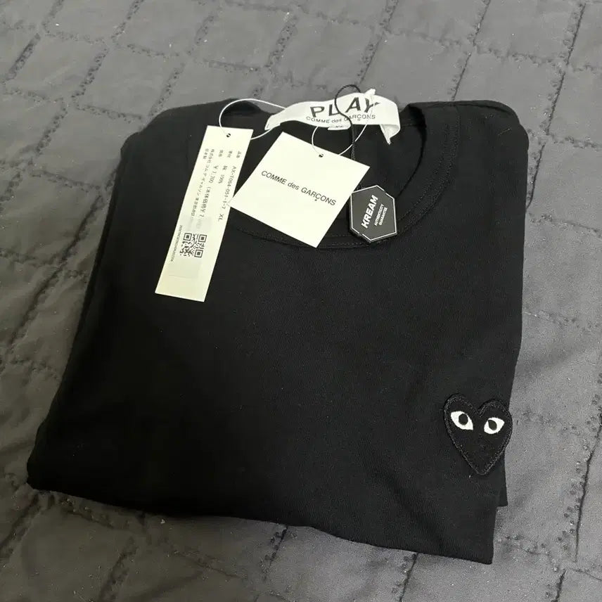 [BUNJANG] Comme des Garçons Black T-Shirt XL / 꼼데가르송 반팔티 블랙 XL 새상품