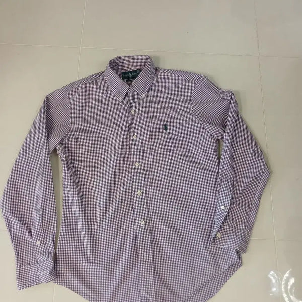 [BUNJANG] Polo Ralph Lauren Men's Gingham Check Shirt / 폴로 랄프로렌 체크 셔츠 남성