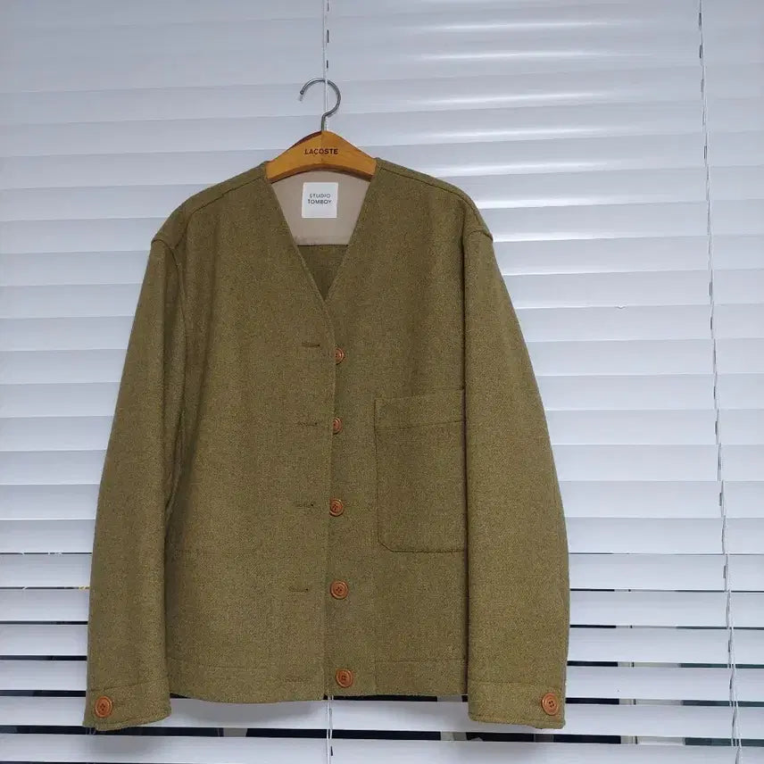 [BUNJANG] Studio Tomboct Wool Jumper Jacket / 스튜디오톰보이 상태최고 자켓 점퍼 주머니 모직점퍼