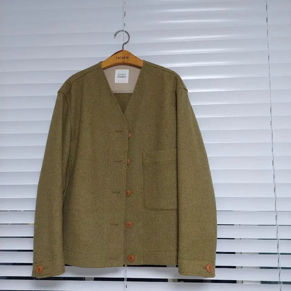 [BUNJANG] Studio Tomboct Wool Jumper Jacket / 스튜디오톰보이 상태최고 자켓 점퍼 주머니 모직점퍼