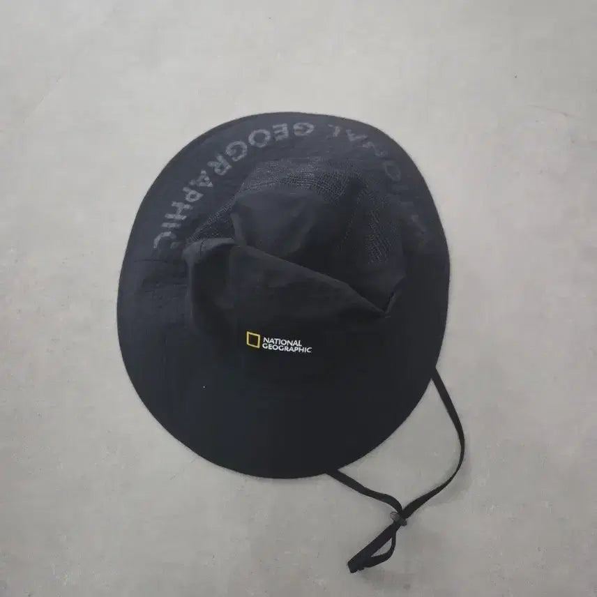 [BUNJANG] National Geographic Black Jungle Bucket Hat M-L / 내셔널지오그래픽 블랙 정글버킷햇 m~L