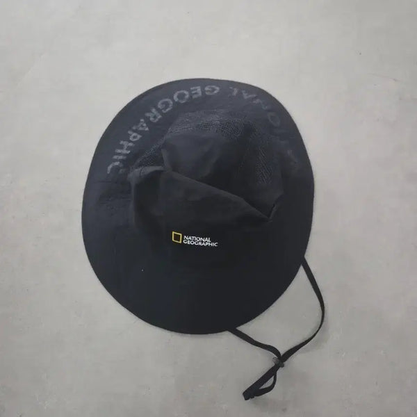 [BUNJANG] National Geographic Black Jungle Bucket Hat M-L / 내셔널지오그래픽 블랙 정글버킷햇 m~L