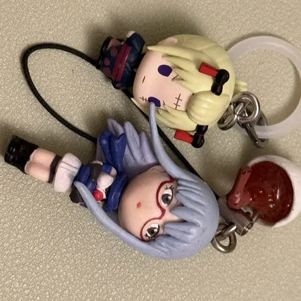 [BUNJANG] Gintama Sarutobi Ayame Tsukuyo Vintage Keychain Bundle Set / 은혼 사루토비 삿짱 츠쿠요 고전키링 일괄