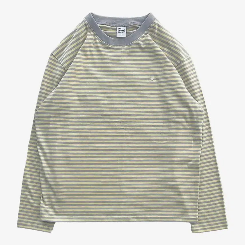 [BUNJANG] The Calli Mini Logo Stripe Long Sleeve / 더콜디 롱슬리브