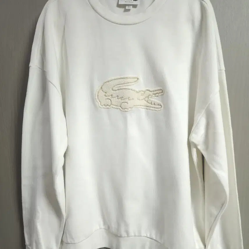 [BUNJANG] Lacoste Sweatshirt White L / F] 라코스테 맨투맨, L*