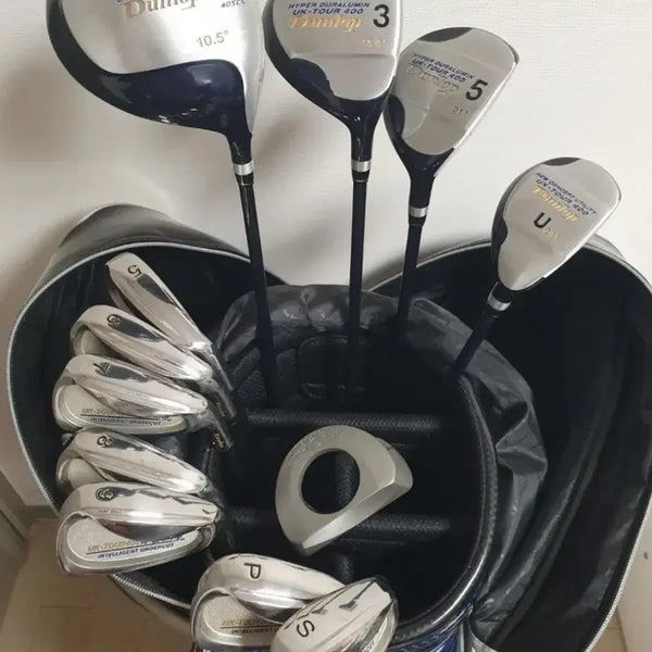 [BUNJANG] Dunlop Men's Full Golf Club Set with PING Golf Bag / 남성 던롭 골프채 골프백 포함 풀세트