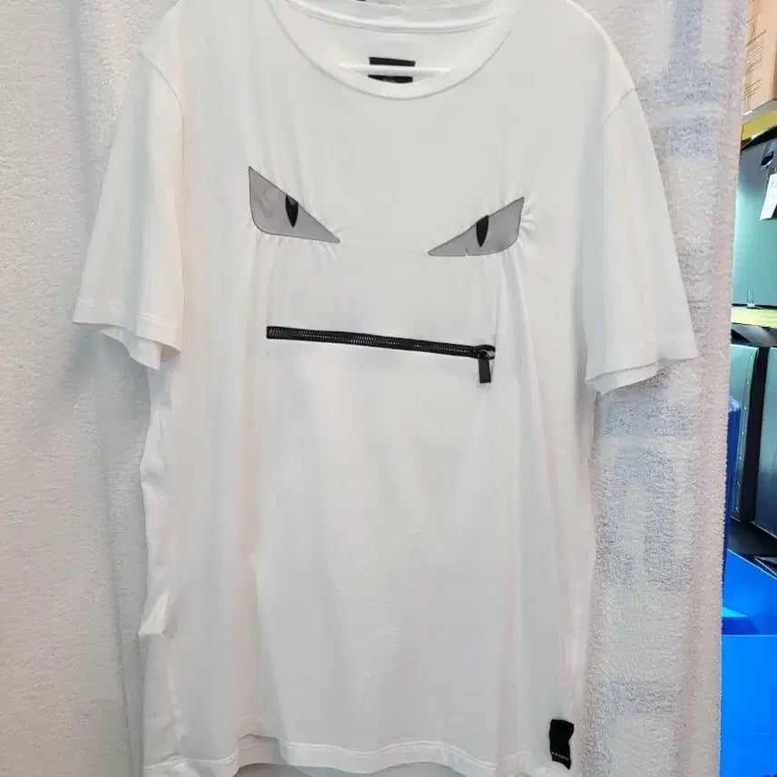 [BUNJANG] Fendi Round T-shirt (Unisex, Size S) / 펜디 라운드 반팔티 공용 S