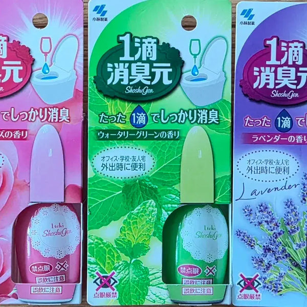 [BUNJANG] Kobayashi Pharmaceutical Toilet Deodorizer 3-Scent Set (Rose, Green, Lavender) / 고바야시 화장실 냄새 탈취제  그린.로즈.라벤더향 3종세트